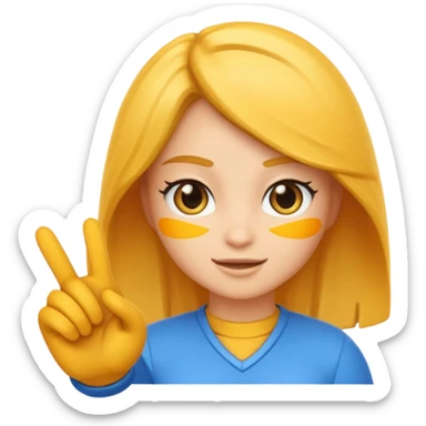 Emojis of the video game character, Kat, from the video game Geavity Rush sticker