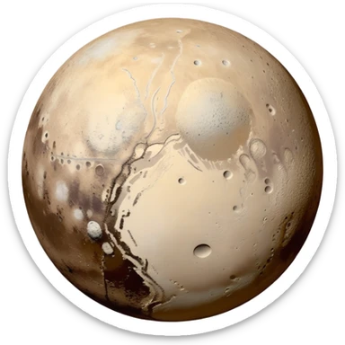 dwarf planet Pluto sticker