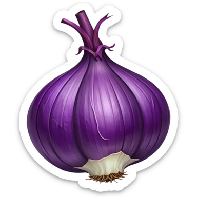 dried purple onion sticker