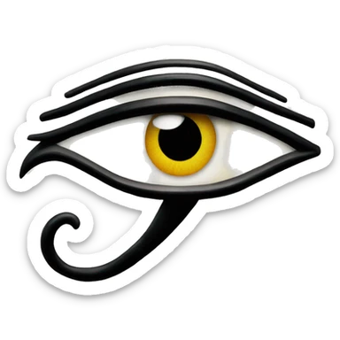 Eye of thoth sacred sticker
