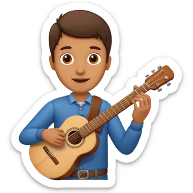 Hombre tocando Guitarra  sticker