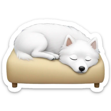 Japanese spitz sleep sticker