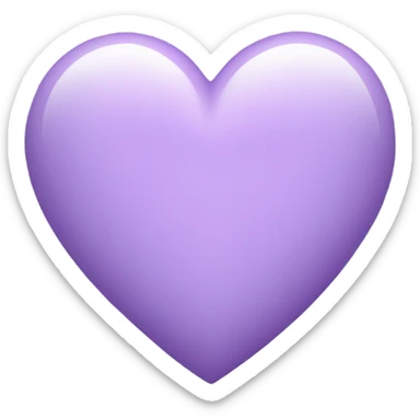 Light purple heart sticker