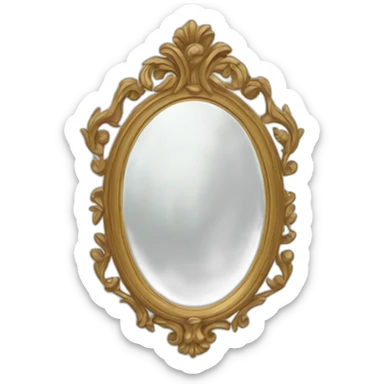 elegant mirror sticker