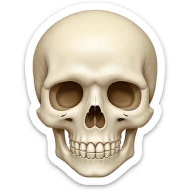 Mind blown skeleton  sticker