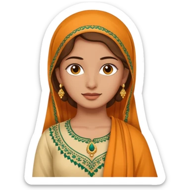 Salwaar kameez sticker