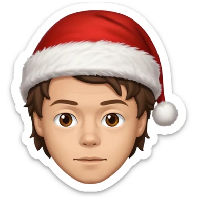 Harry styles with santa hat sticker