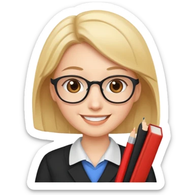 cute teacher sticker