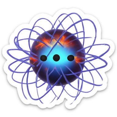 Magnetic field  sticker