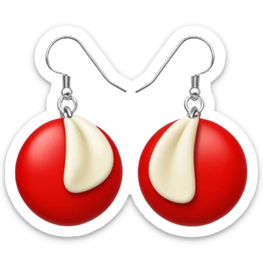 Earrings (in red box, front view) – Ivory, no need to add face or emoji sticker