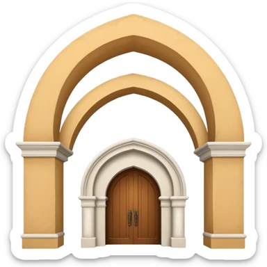 three arches like santa barbara serial sticker