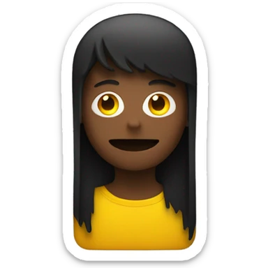 a wavy black and red rectangle with a yellow circle in the middle  sticker