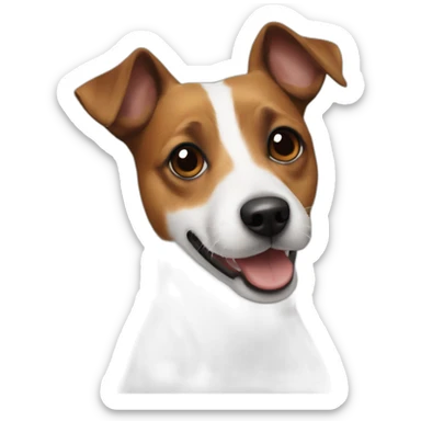 white-jack-russell and brown-jack-russell sticker