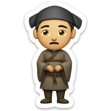 sad mongol trader sticker