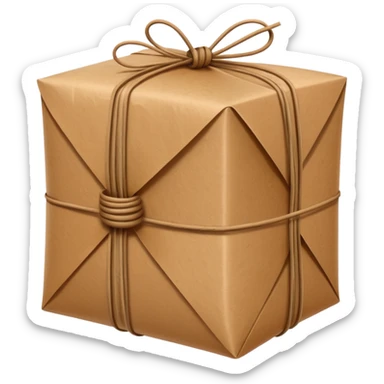 brown paper wrap usually found in indonesian stall.. tied with rubber band sticker