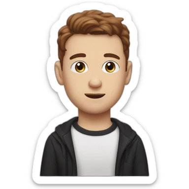 logan roy from succession eating borsch sticker