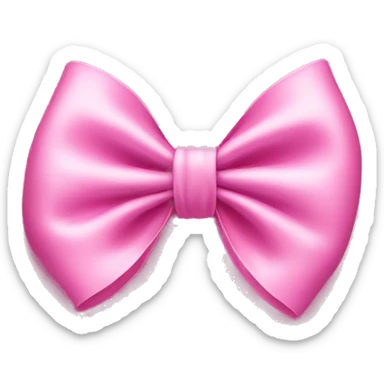 Pink bow sticker
