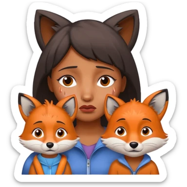 Make Dora and Swiper the fox crying sticker