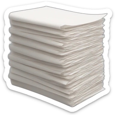 stack of paper sticker