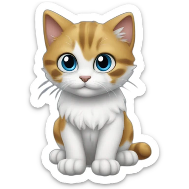 smurfcat we live we love we lie sticker