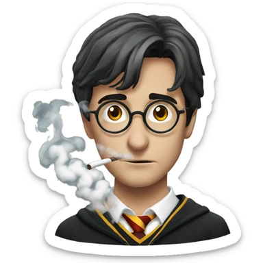 harry potter smoke  sticker
