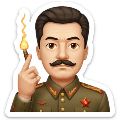 스탈린이 가운데 손가락를 날림 sticker