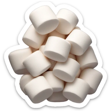 Group of marshmallows sticker