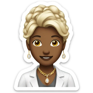 Boujee jewelry store worker  sticker