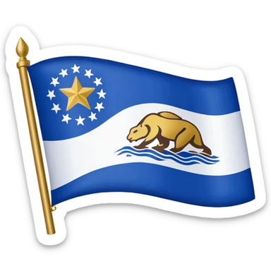 Mississippi River flag sticker