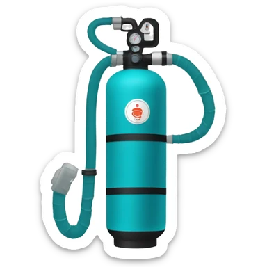 scuba oxygen tank sticker