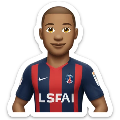 Mbappe avec le maillot du losc sticker