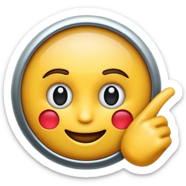 Hazme el emoji de una prensa al estilo iphone sticker