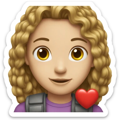 Heart iphone sticker