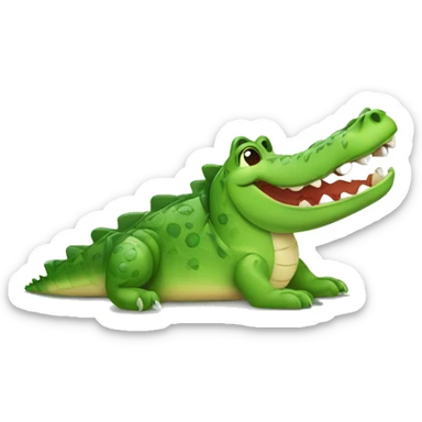 Cute crocodile with shoes  sticker