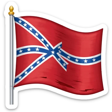 Dixie flag sticker