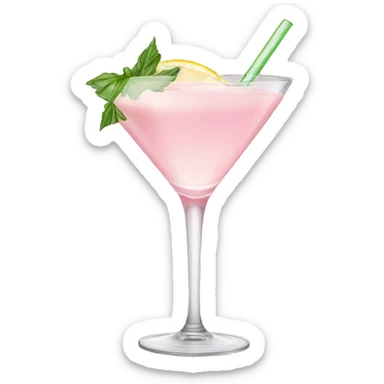 Light pink cocktail  sticker