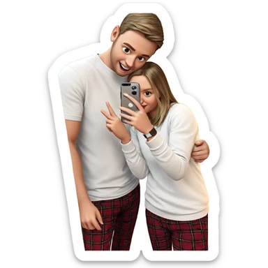 selfie moment with friends sticker