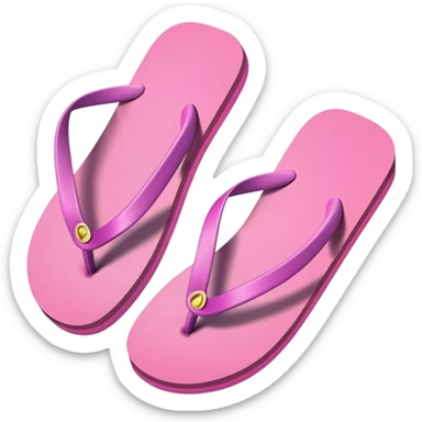 Cute beach flip flops sticker