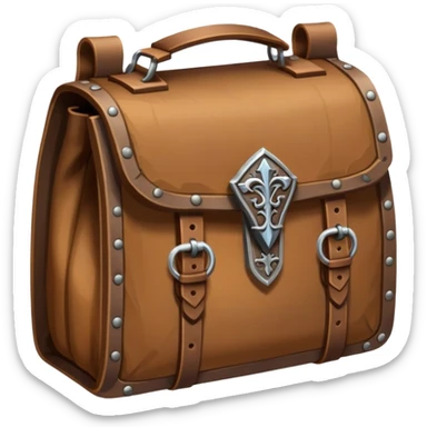 dnd item icon, medieval bag sticker