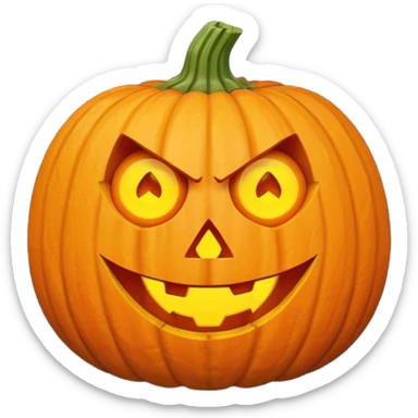 halloween Pumpkin Head sticker
