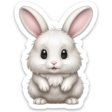 hopping bunny sticker