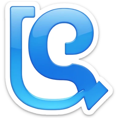 Coursera logo, online learning platform, blue 'C' letter sticker