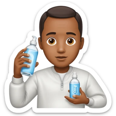 Diddy holding baby oil  sticker