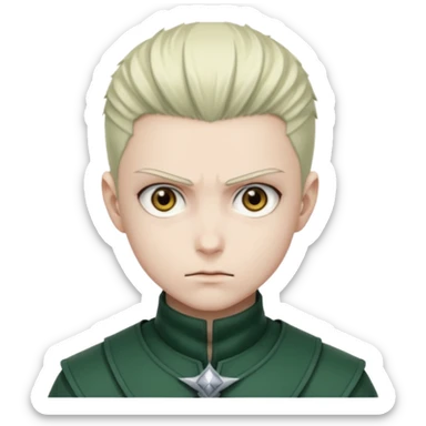 a front view shot of mere from hunter x hunter sticker