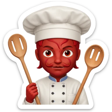 LUCIFER CHEF DEVIL ATTITUDE MORE sticker