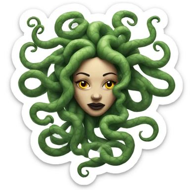 Medusa tattoo sticker