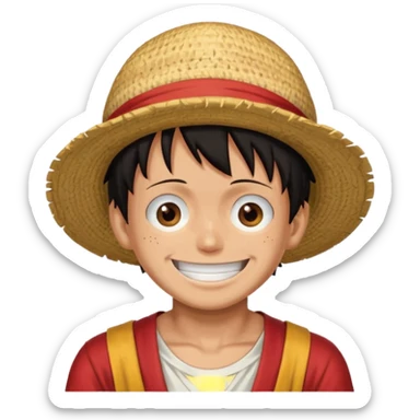 Luffy from one piece sticker