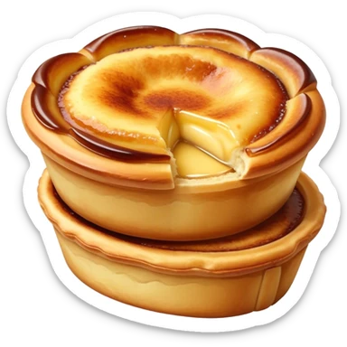A portuguese pastel de nata  sticker