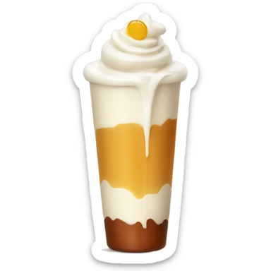 dessert tube with condensed milk sticker