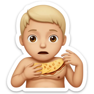 stomac hungry sticker